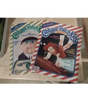 Cabbage Patch Kids Magazine Lot of 2, 1st Anniversary Issue, Winter 86 Spring 87